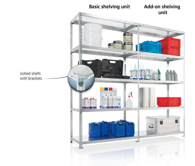 bolted shelfs