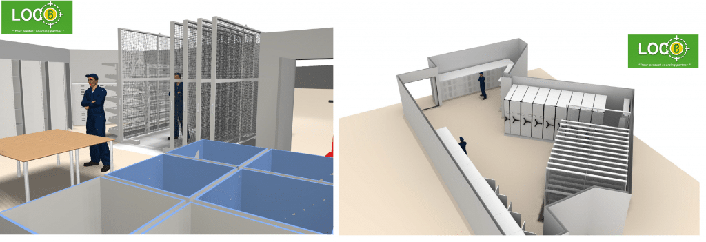 Warehouse Design 3D Visualization